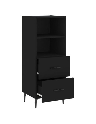 Credenza Nero 34,5x34x90 cm in Legno Multistrato