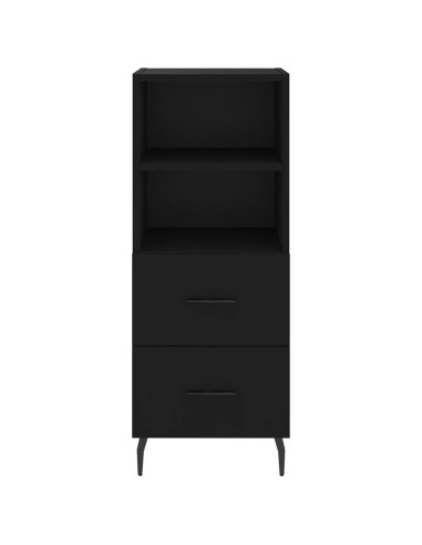 Credenza Nero 34,5x34x90 cm in Legno Multistrato