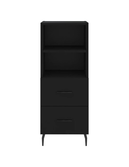 Credenza Nero 34,5x34x90 cm in Legno Multistrato