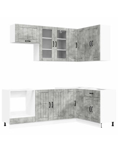 Unità Cucina LUCCA 8 pcs Grigio Cemento Legno ingegnerizzato 2