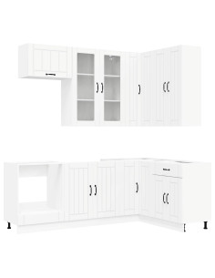 Unità Cucina LUCCA 8 pcs Bianco Legno ingegnerizzato 2