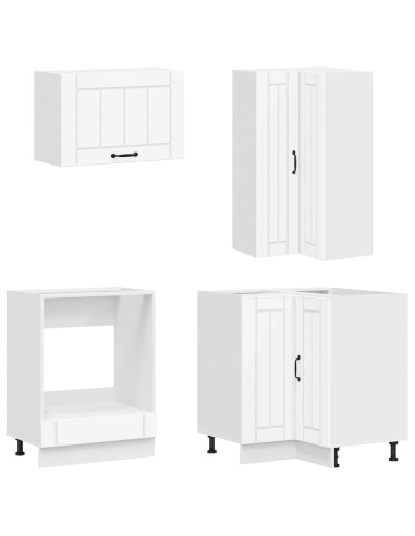 Unità Cucina LUCCA 8 pcs Bianco Legno ingegnerizzato