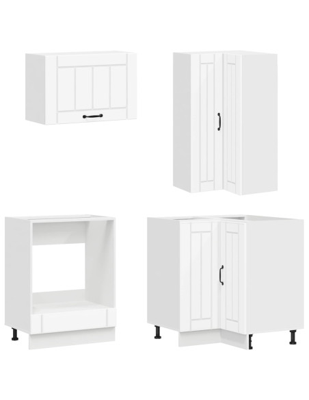Unità Cucina LUCCA 8 pcs Bianco Legno ingegnerizzato
