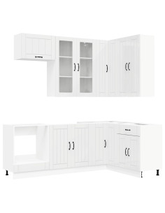 Unità Cucina LUCCA 8 pcs Bianco Lucido Legno ingegnerizzato 2