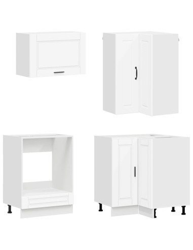 Unità Cucina PORTO 8 pcs Bianco Legno ingegnerizzato