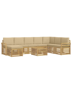 Set divani Legno di Acacia Massello 2
