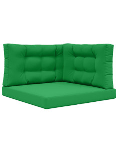 Cuscino per divano da esterno 3 pcs Verde Poliestere 2