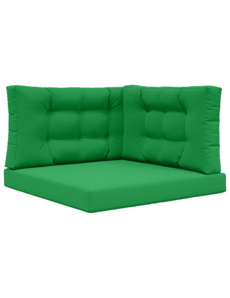 Cuscino per divano da esterno 3 pcs Verde Poliestere
