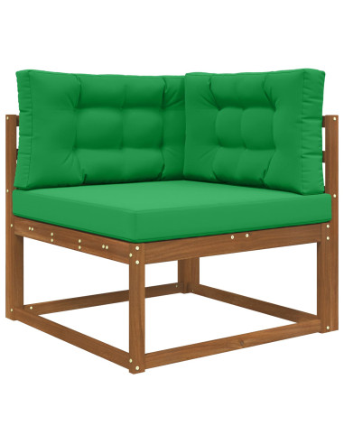Cuscino per divano da esterno 3 pcs Verde Poliestere