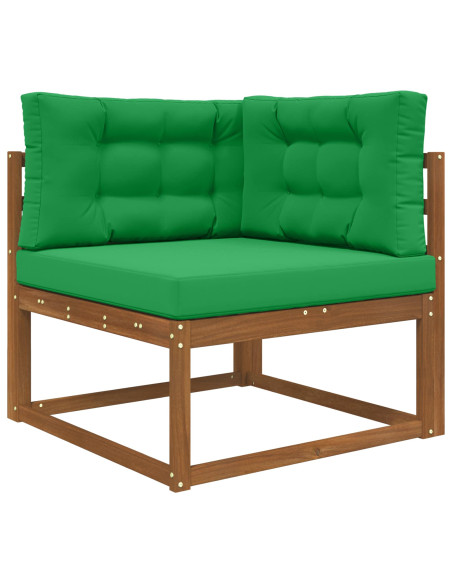 Cuscino per divano da esterno 3 pcs Verde Poliestere