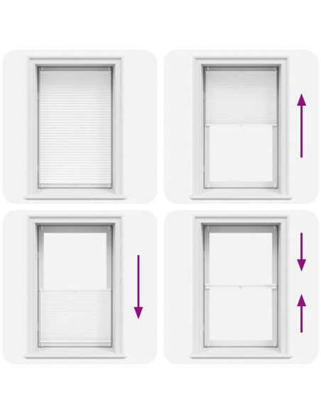 Tenda plissè 70x100cm bianca