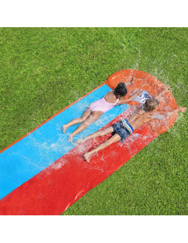 Bestway H2OGO Doppio Scivolo d'Acqua Tsunami Splash Ramp
