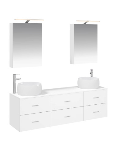 Set di mobili per il bagno 5 pcs Bianco