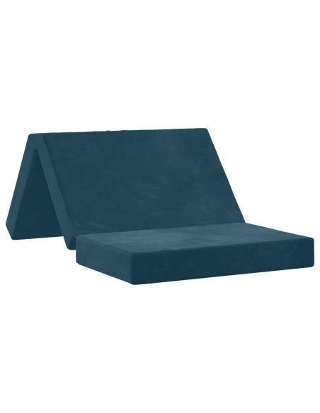 Divano Letto Pieghevole 80 x 67 x 45 cm Blu