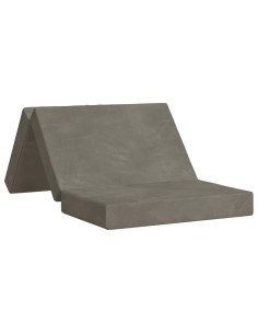 Divano Letto Pieghevole 80 x 67 x 45 cm Grigio Chiaro