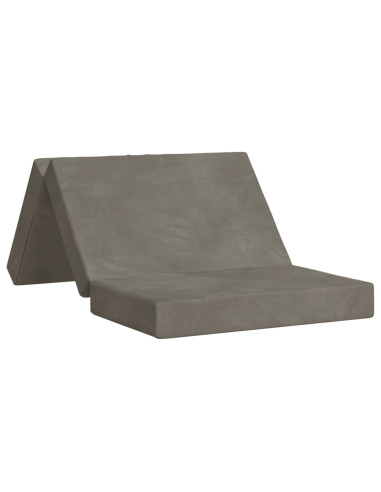Divano Letto Pieghevole 80 x 67 x 45 cm Grigio Chiaro