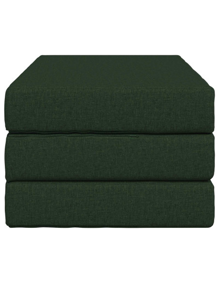Divano Letto Pieghevole 80 x 67 x 45 cm Verde Scuro