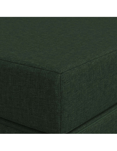 Divano Letto Pieghevole 80 x 67 x 45 cm Verde Scuro