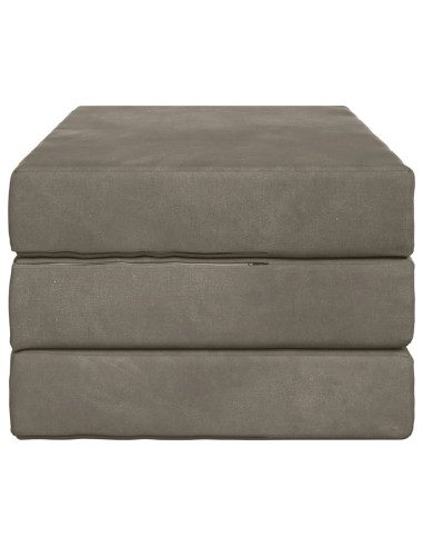 Divano Letto Pieghevole 80 x 67 x 45 cm Grigio Chiaro