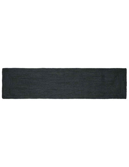 Tappeti per area Rettangolare Grigio Scuro 60 x 200 cm Juta