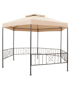 Gazebo Padiglione Tenda da Giardino 323x265 cm