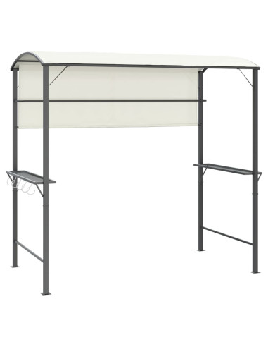 Gazebo con Tetto 220x110x200 cm Crema