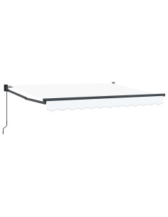 Tenda retrattile Bianco 3 x 2 m Poliestere e Alluminio