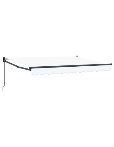 Tenda retrattile Bianco 3 x 2 m Poliestere e Alluminio