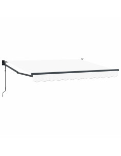 Tenda da Sole Bianco 3 x 2 m Poliestere e Metallo