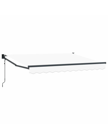 Tenda da Sole Bianco 3 x 2 m Poliestere e Metallo