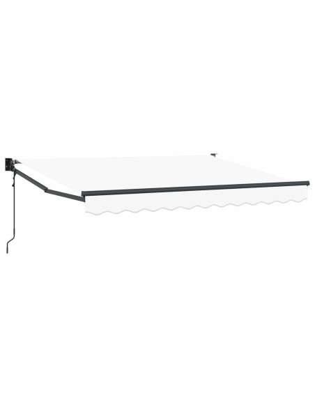Tenda da Sole Bianco 3 x 2 m Poliestere e Metallo