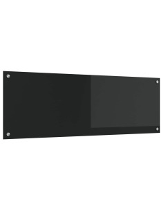 Schienale da cucina Nero 120 x 40 cm vetro temperato