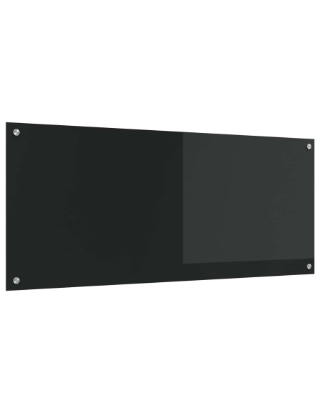 Schienale da cucina Nero 120 x 50 cm vetro temperato